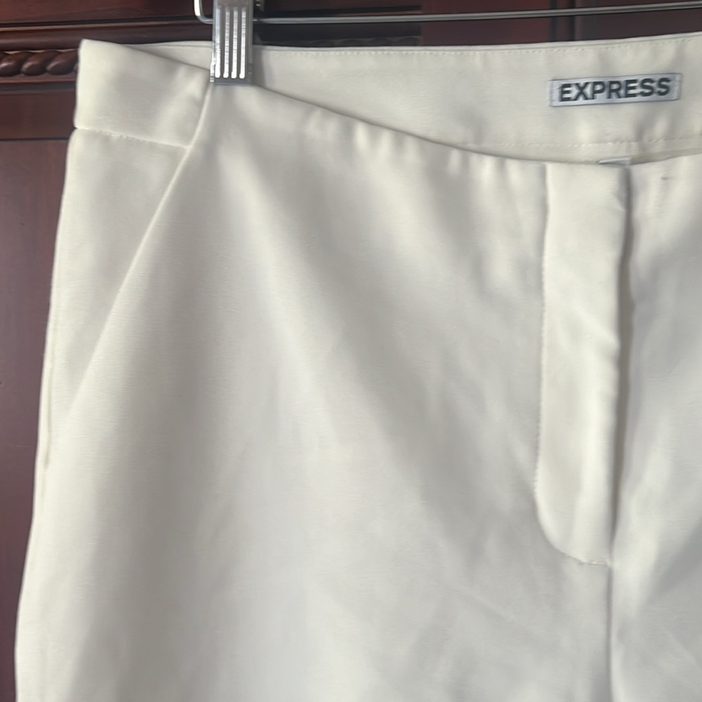 Express Wide Leg Cropped Dress Pants Size 12 - Picture 3 of 11